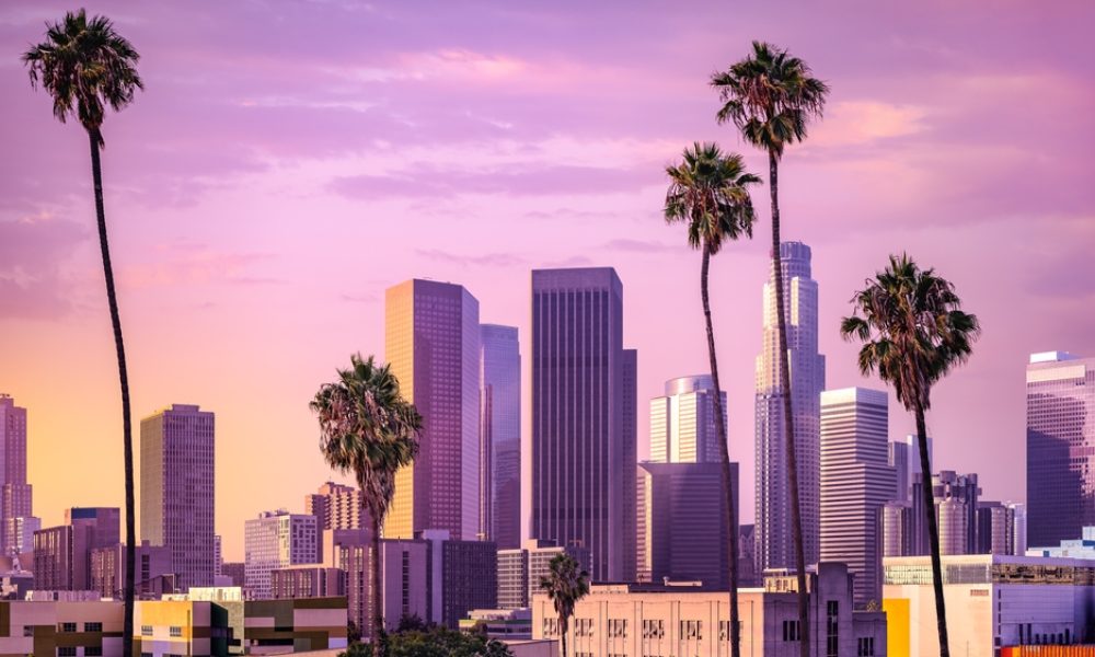 An image of Los Angeles, California's skyline.